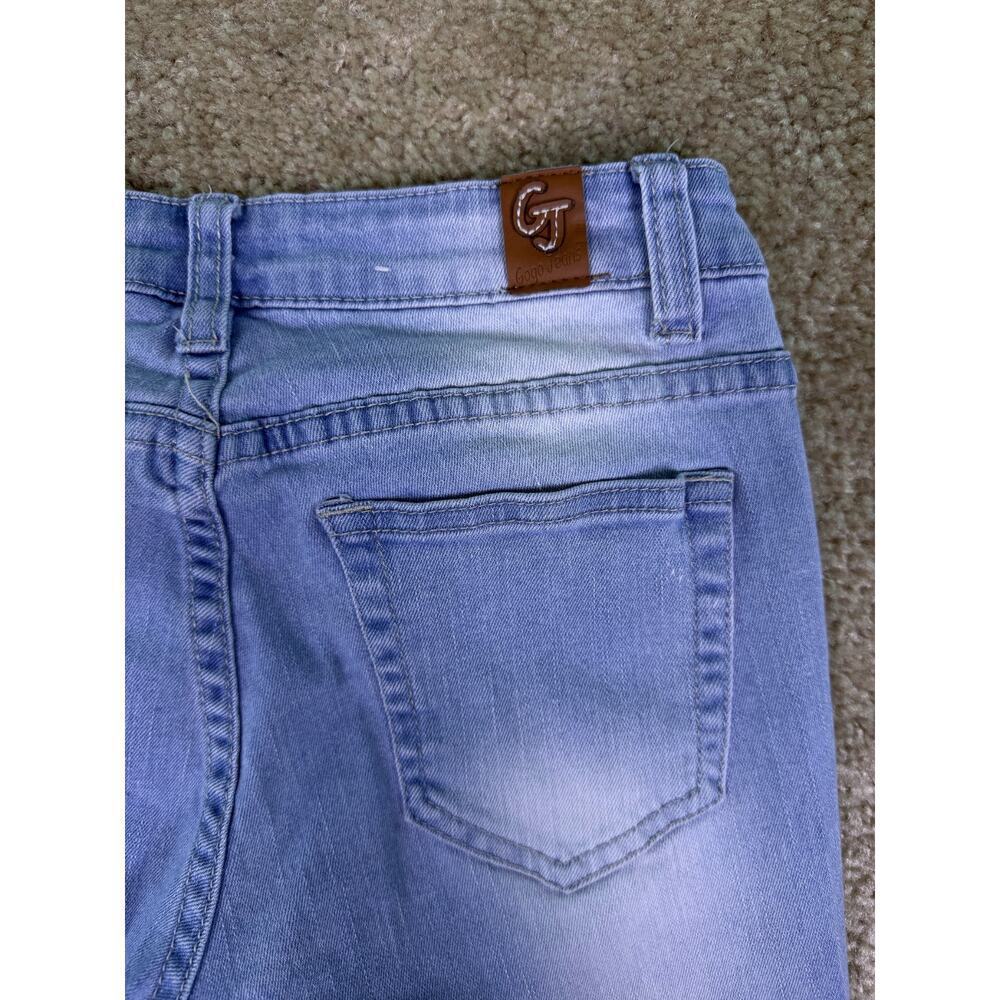 Good American Womens Distressed Ankle Skinny Jeans Size 3 Blue Denim D736 - Picture 6 of 14